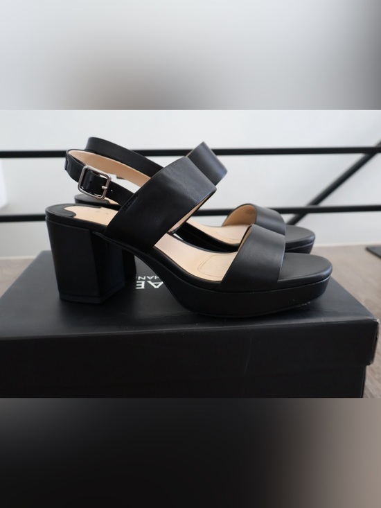 Alex Marie Shoes - Alex Marie Black Block Platform Sandals